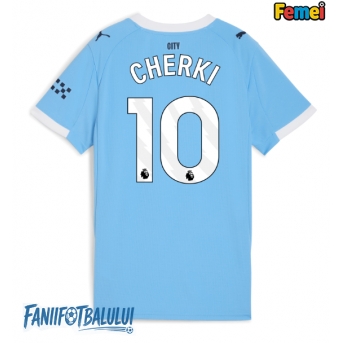 Manchester City Rayan Cherki #10 Tricou Fotbal Replică 2025-26 Femei Acasa
